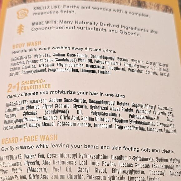 Every Man Jack Sandalwood Travel Set w/Dopp Bag - Picture 5 of 5